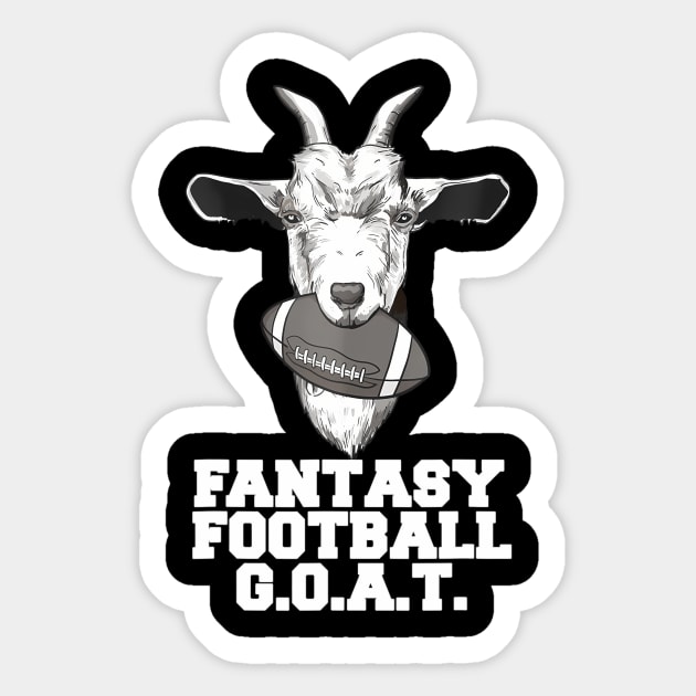 Fantasy Football GOAT funny fantasy football Champion GOAT Sticker by mccloysitarh